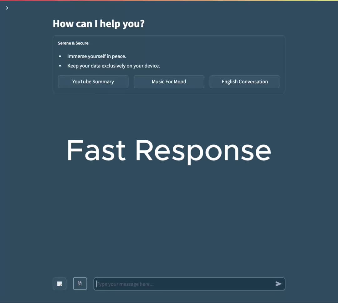 Fast Response & High Accuracy